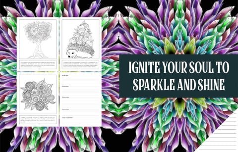 Ignite Your Soul to Sparkle and Shine — coloring book by Tanya